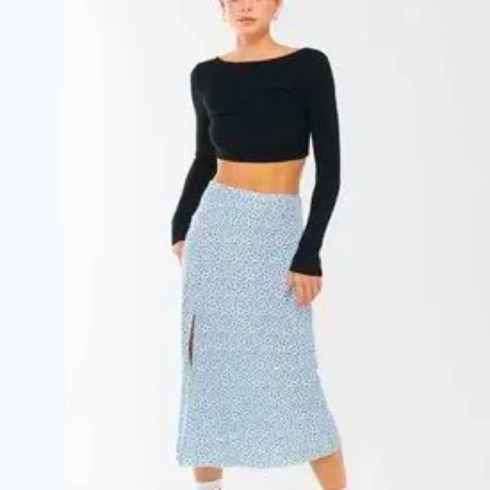 NWT Urban Outfitters Ella Side Slit Midi Skirt
